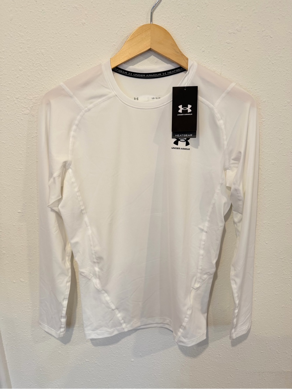 Mens Under Armour heat gear Long Sleeve Compression Shirt size L